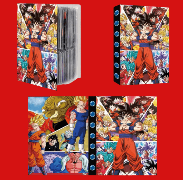 Classeur/ Portfolio de rangement A5 Dragon Ball Z pour cartes de collection 4 emplacements par page/240 emplacements total.